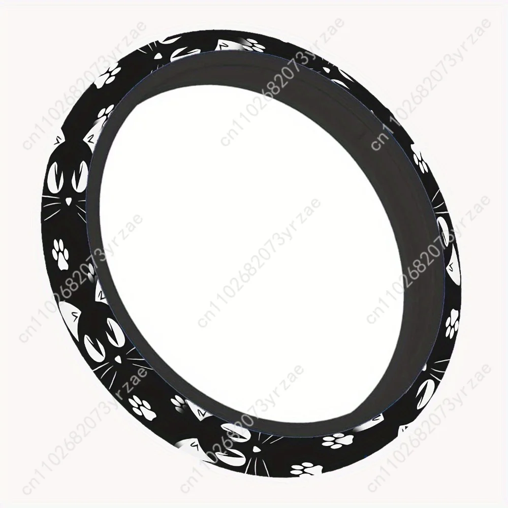 

Cute Cat Car Steering Wheels Cover Universal Type Environmental Friendly Comfortablenon-slip Breathable Steering Wheel Wrap