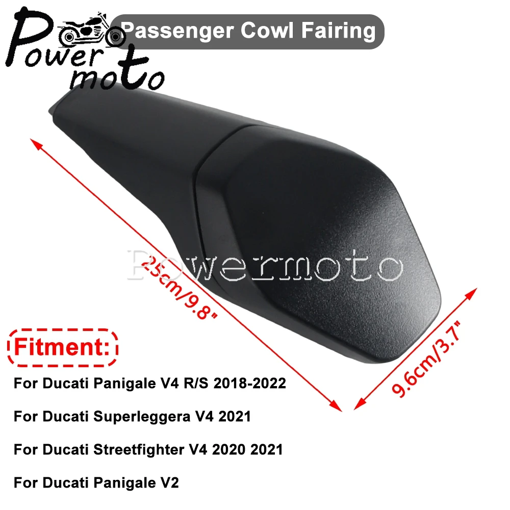 Motorbike Rear Seat Cowl CoverTail Pillion Passenger Fairing For Ducati Panigale V4 R/S 18-22 Superleggera Streetfighter V4 2021