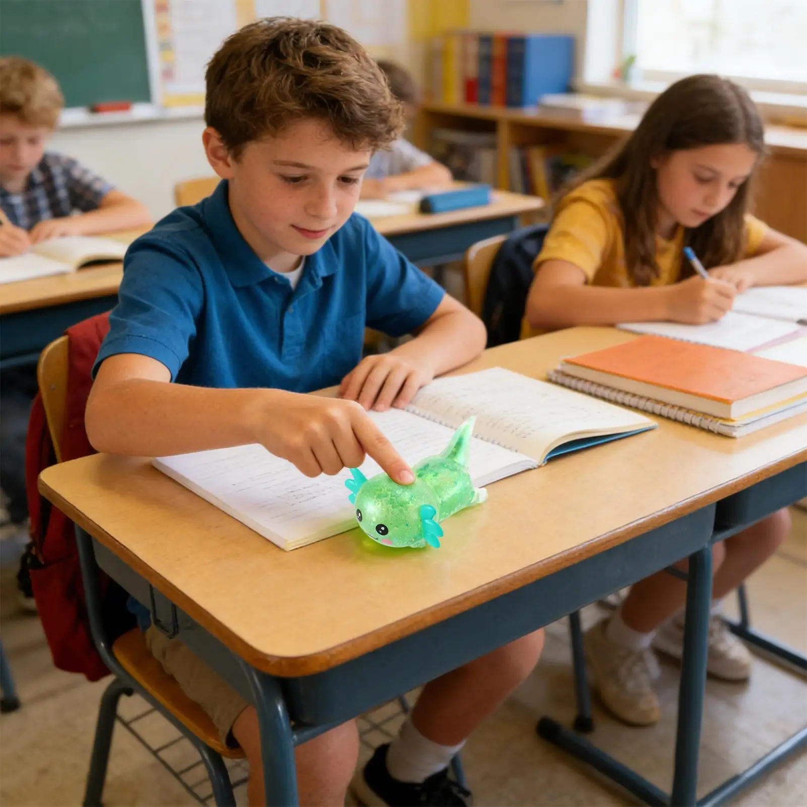 

Мягкая игрушка-аксолотль с блестками, забавная мультяшная игрушка-аксолотль, сенсорные игрушки-антистресс для снятия напряжения, для детей, семьи и друзей