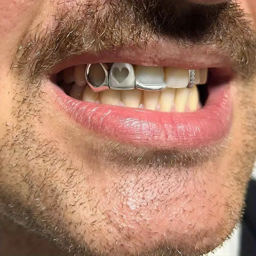 Body Jewelry Real Gold - Cadılar Bayramı Hip-Hop Üç Parçalı Gerçek
