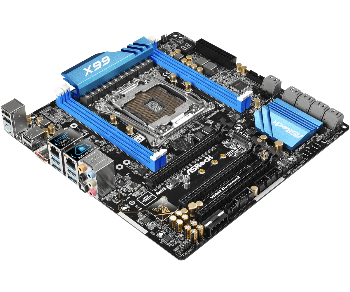 Imagem -03 - Motherboard Lga 20113 Ddr4 3000 Mais oc 256gb Suporte E52670 v3 2695 4620 2640 v4 I76900k Cpu Micro at Asrock-x99m Extreme4