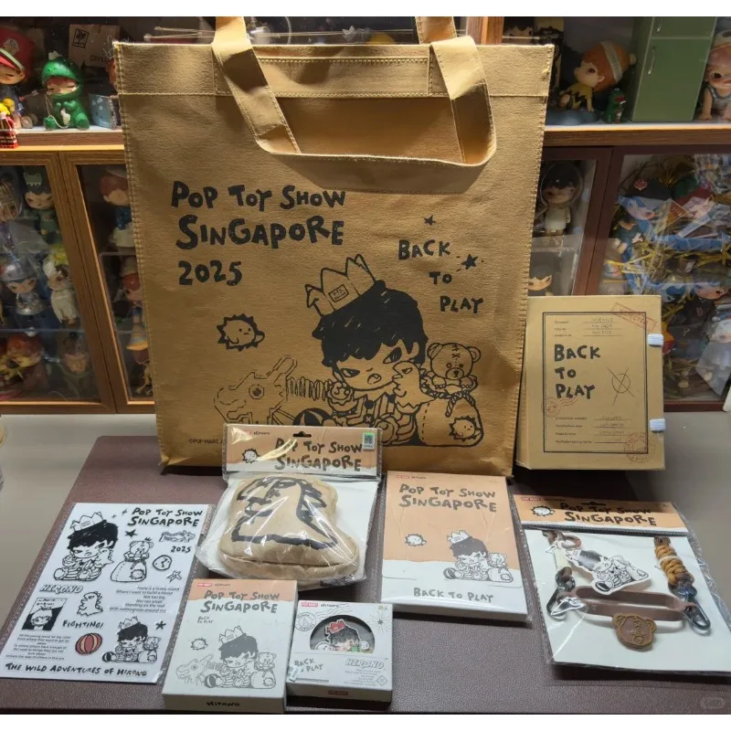 Popmart hirono série brisa de verão/soda laranja/harca para uma estatueta alienígena pts edição limitada estatuetas de brinquedo de coleção da moda