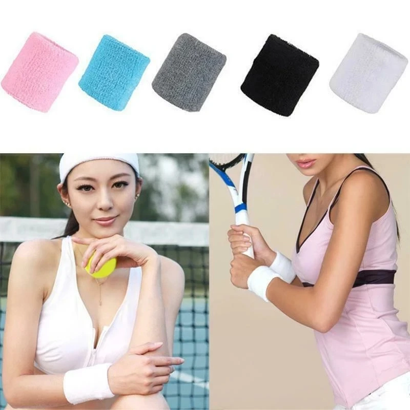 Sports Wristband Sweat-absorbing Bracers Exercise Towel Fitness Running Sweat-wiping Bracers Men Women Wrist Protector Wristband