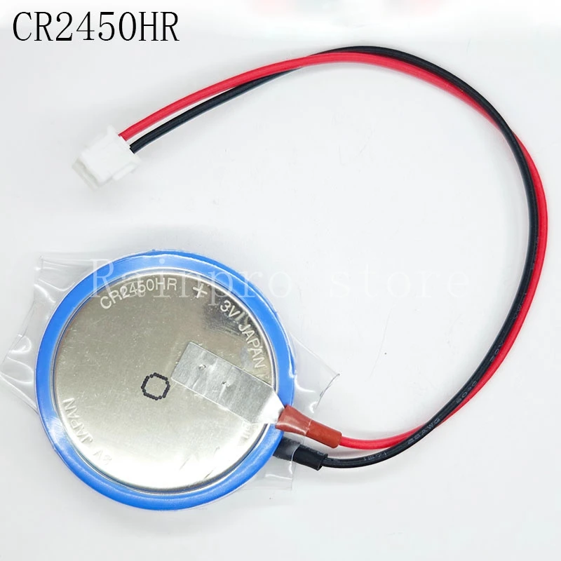 2PCS/LOT CR2450HR FX3U-32BL With wire and plug 3V button battery for GT11-50BAT PLC battery
