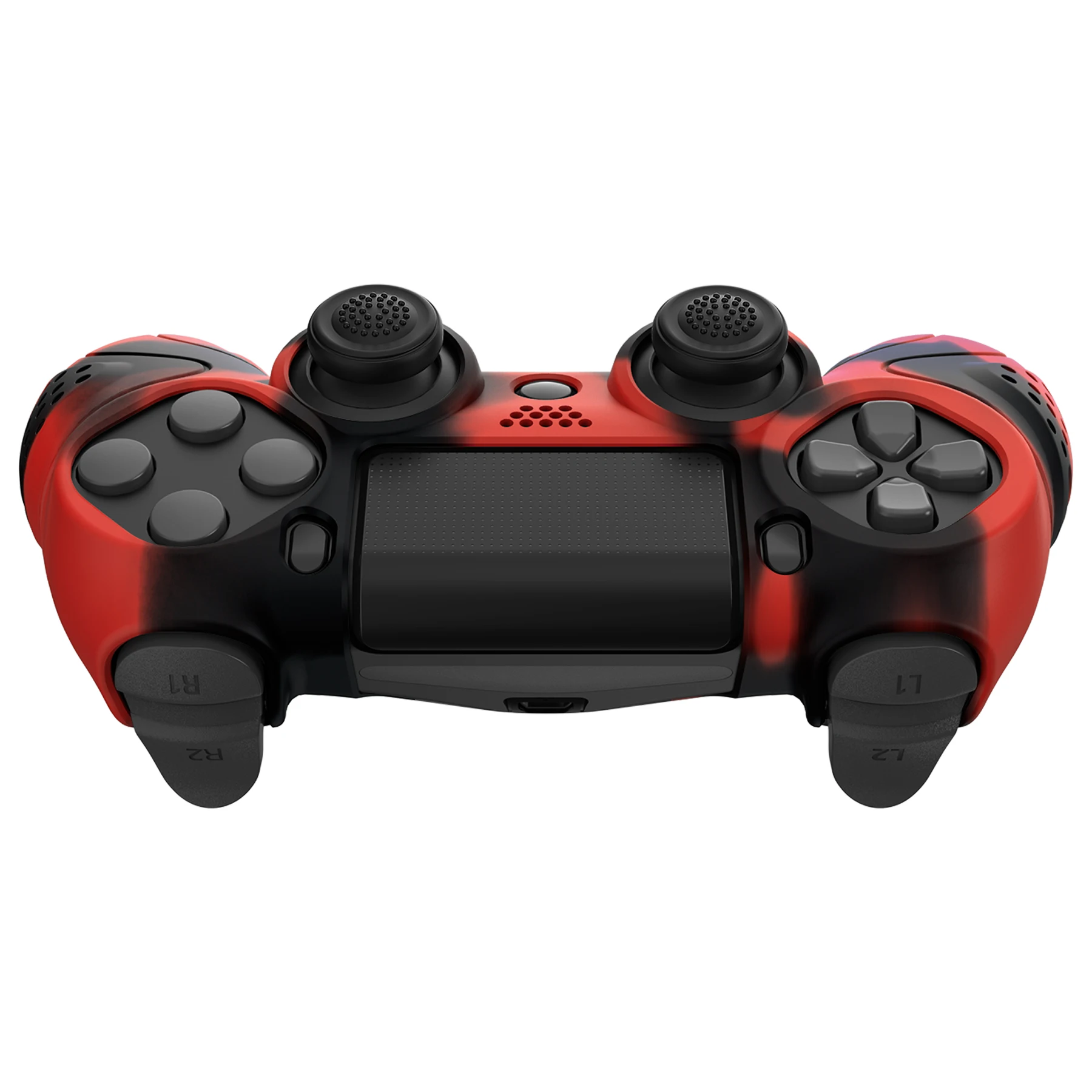 PlayVital Guardian Edition funda de silicona suave antideslizante, fundas de goma con tapas de Joystick para ps4, controlador de todos los modelos