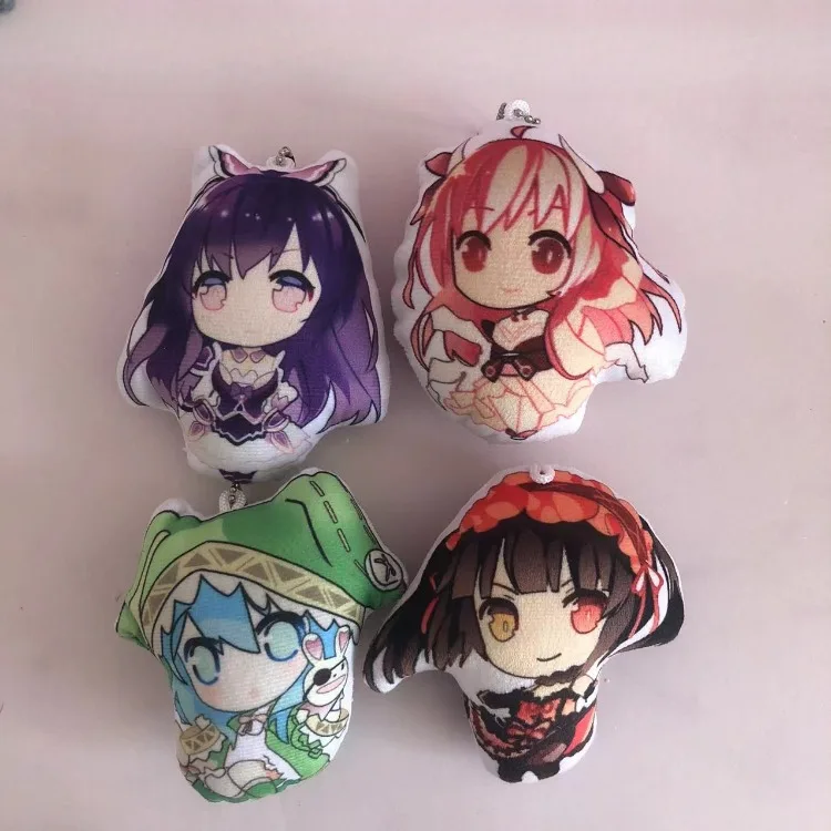 Animation Derivatives Mini Plush Keychain Yatogami Tenka Tobiichi Origami Kotori Itsuka Himekawa Yoshino Soft Exquisite Present