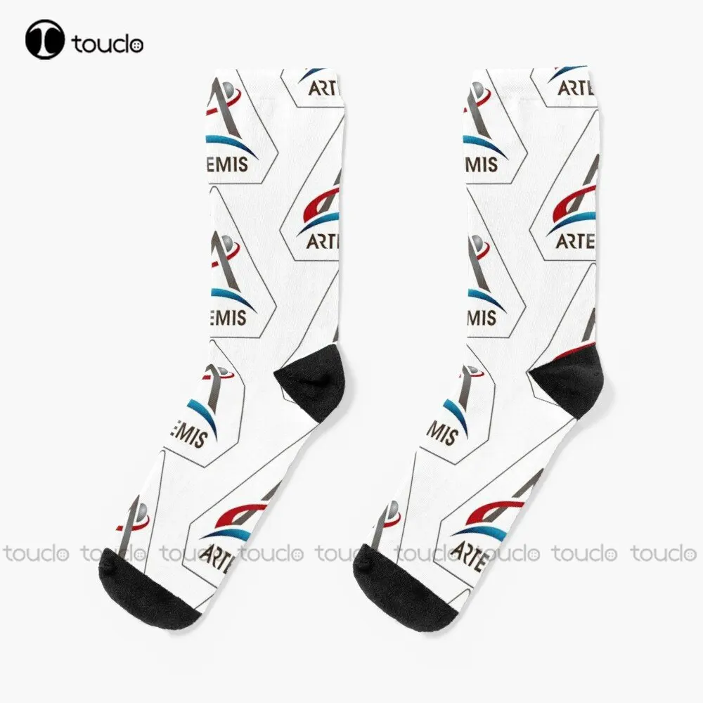 Artemis New Pentagon Logo Socks White Men'S Socks Personalized Custom Unisex Adult Teen Youth Socks Custom Gift Streetwear Funny