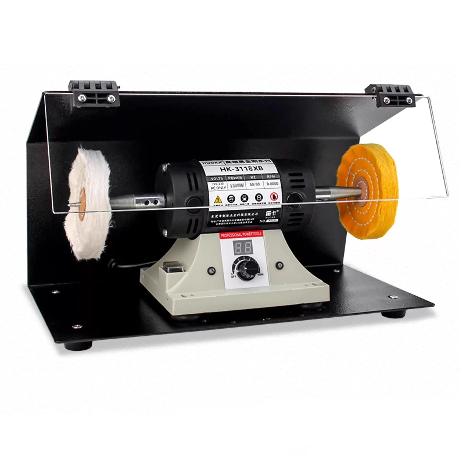 Kinway KW-145 1300W Gold Silver Polishing Machine for Jewelry Gemstone Agate Jade DIY Lightweight 6kg