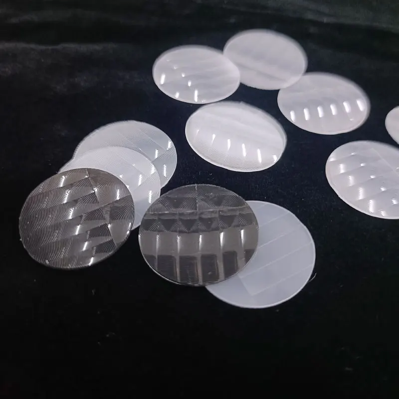 21.9m Black Optical HDPE Infrared Fresnel Lens PIR Shell Lens For Pyrolysis Probe Sensing Distance 14m Focal Length 20mm