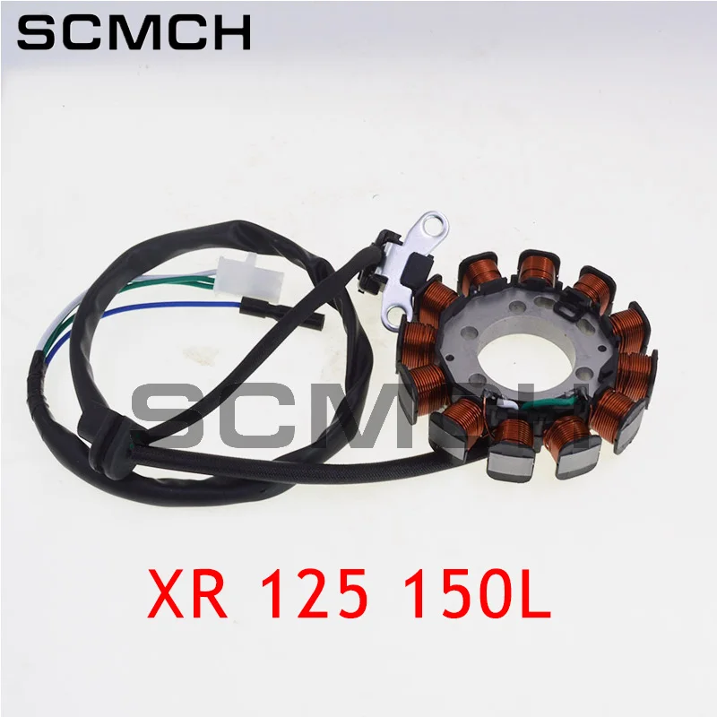 Motorcycle Magneto Stator Coil Generator for Honda XR125 125L 2012-2018 XR150 150L 2014-2020 31120-KRH-781