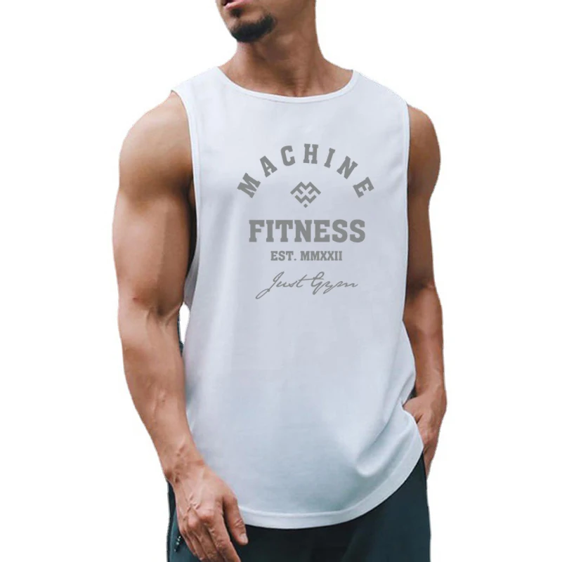 Summer Mesh Breathable Quick-dry T-shirts Mens Casual Sportswear  Gym Fitness Sleeveless Singlets Bodybuilding Muscle Tank Tops