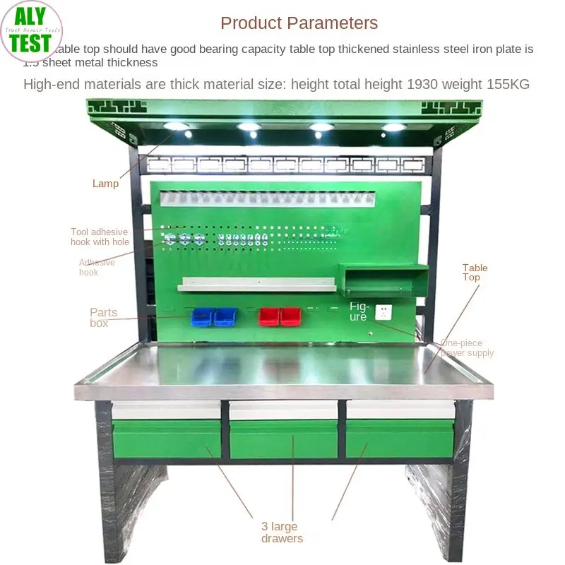 Diesel Common Rail Injector Disassemble Repair Stainless Steel Workbench Test Tools