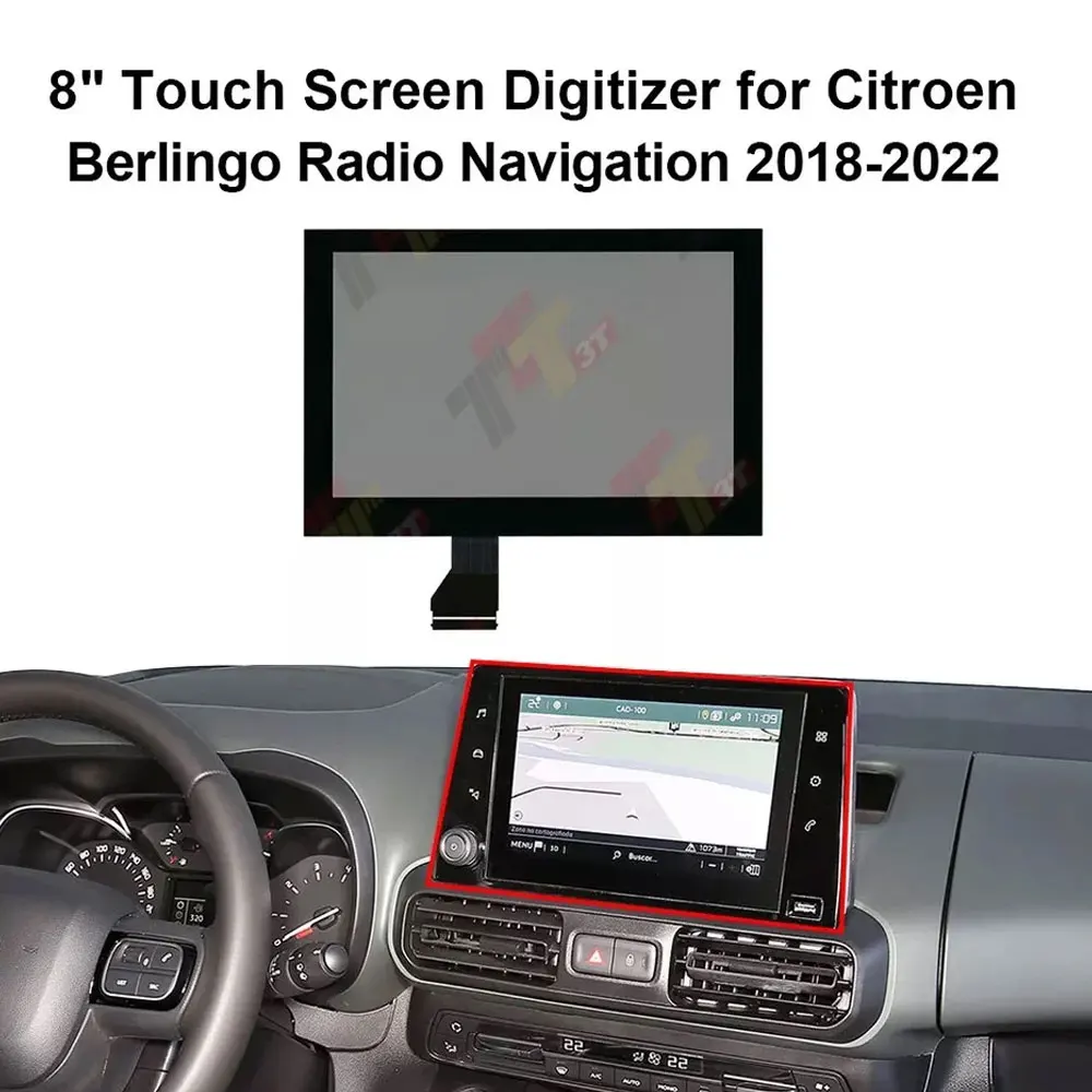 8-Zoll-Touchscreen-Dashboard für Citroen Berlingo, Peugeot Partner, Rifter, Toyota Proace City Radio-Navigation – Detail 6