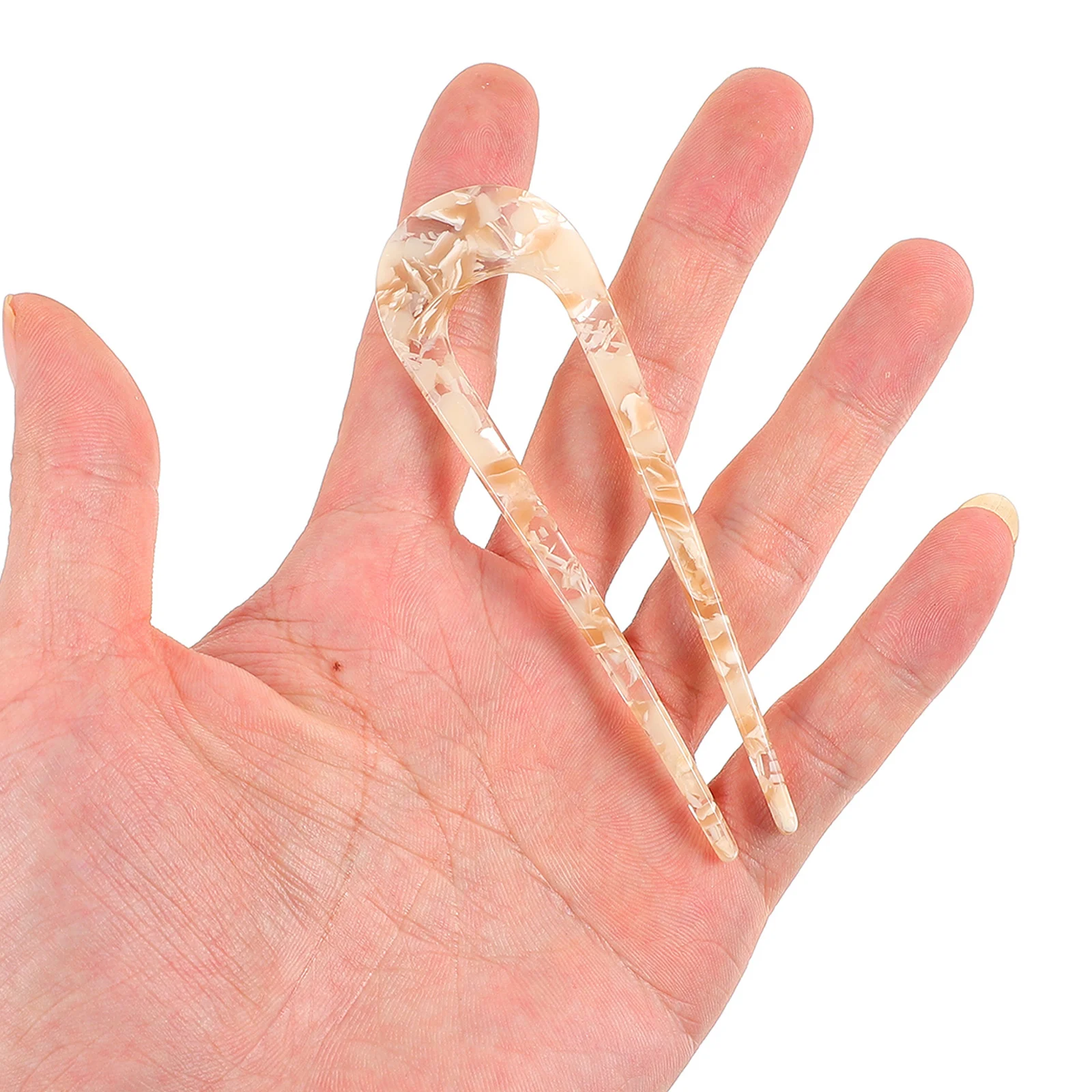 

5 шт., винтажный ацетатный лист, U-образные заколки для волос, простой головной убор, ацетатный лист, вилки для волос, инструменты для укладки, разные цвета