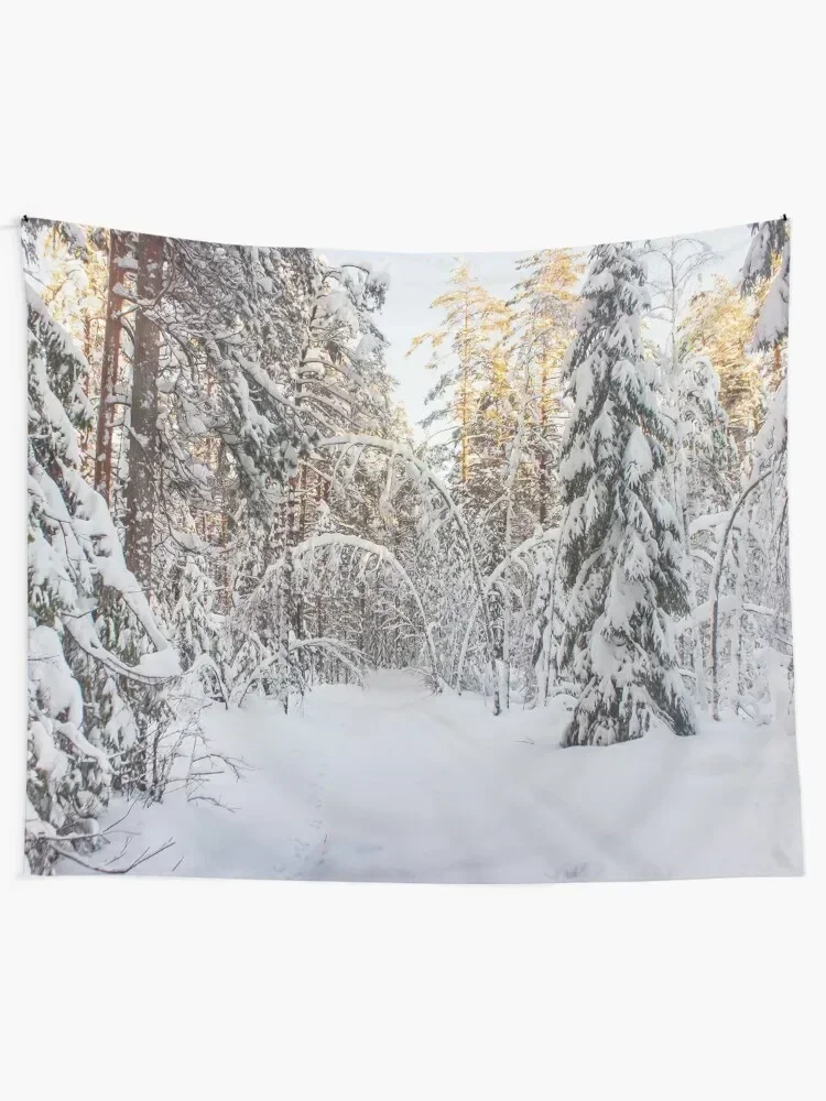 Magic archway in winter Tapestry Home Decorations Bedroom Decor Aesthetic Tapestry