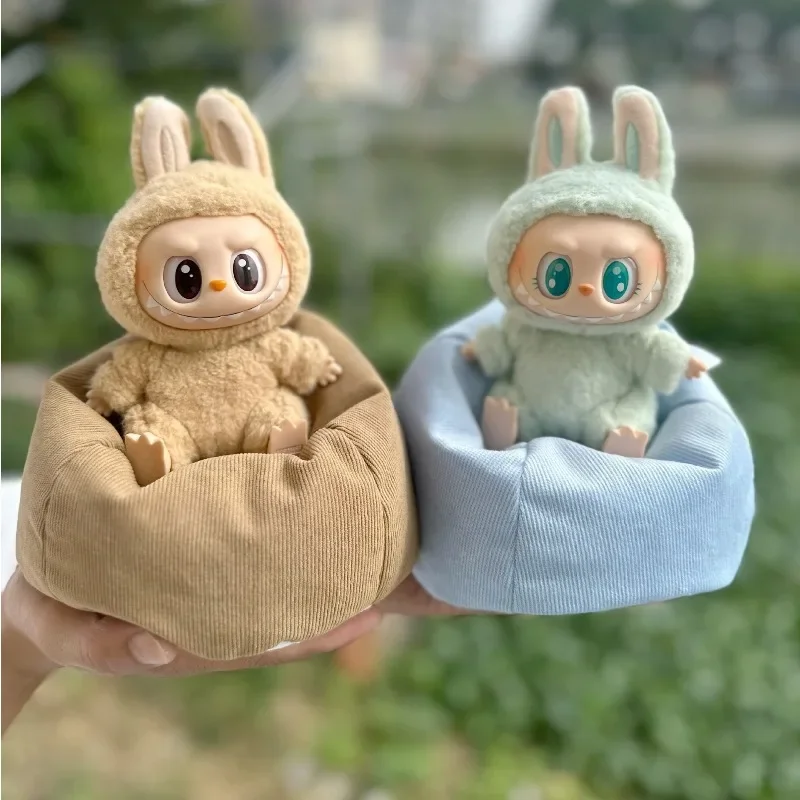 

Sofa only] 1.2.3 generation blind box plush doll sofa cushion car mini sofa bed for 15~17cmc dolls. barbie accessories clothes