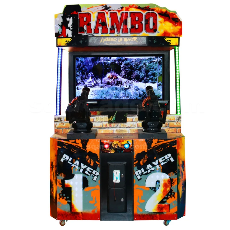 Rambo gun shooting simulator, máquina de Juego arcade que funciona con monedas, LCD, 55 pulgadas, a la venta