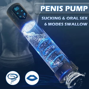 Pompa Penis Elektrik Tahan Air IPX7 untuk Pembesaran Pompa Vakum Pria Pompa Perpanjangan Pembesaran 4 Tingkat Hisap 2 Lengan Silikon 12 penjualan terbaik boneka penis - №