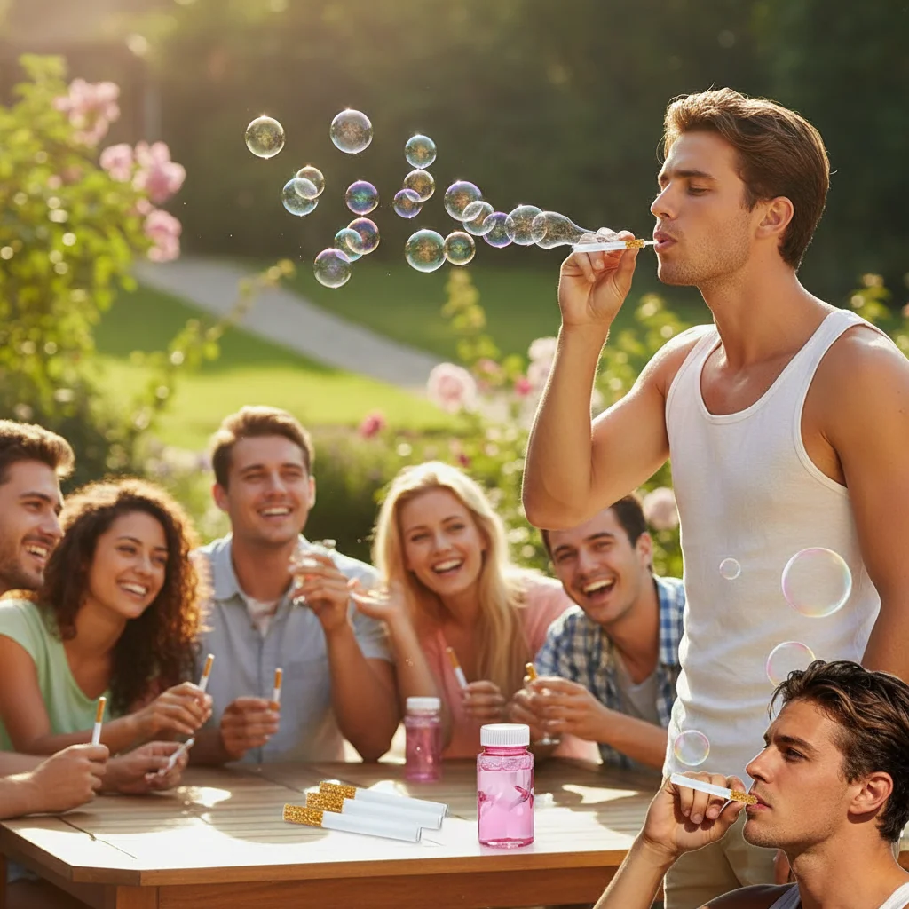 

Реалистичная игрушка-выдуватель мыльных пузырей в форме сигареты, портативный, из сплава, необычный, забавный сувенир для вечеринок, креативная игрушка для создания пузырей