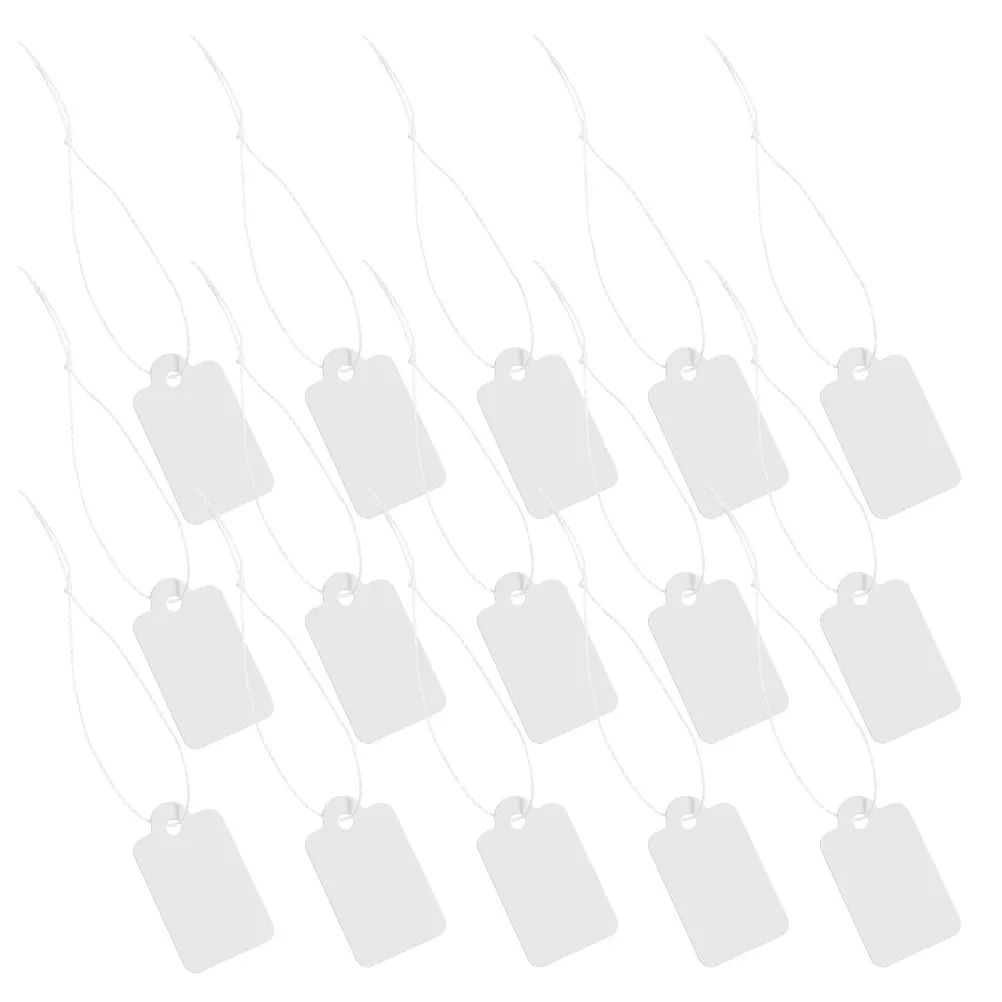 

1000Pcs Jewelry Hanging Tags Craft Paper Writable Display Labels for Jewelry Stores Boutiques Price Marking Inventory Tracking