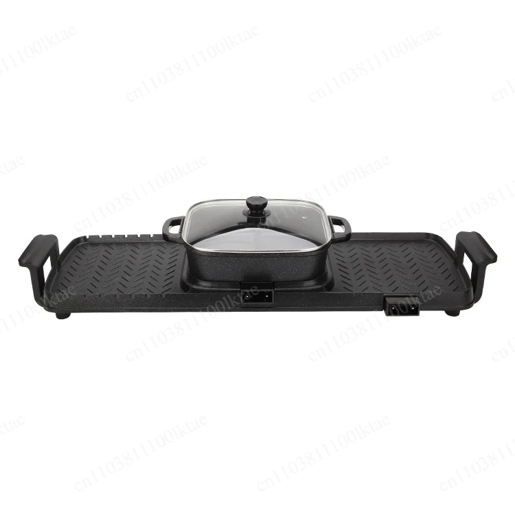 Multi-Function Kebab Grill Pan Standing Outdoor Smokeless BBQ Electric Barbecue Grill Commercial Electric Griddle Portable PTFE