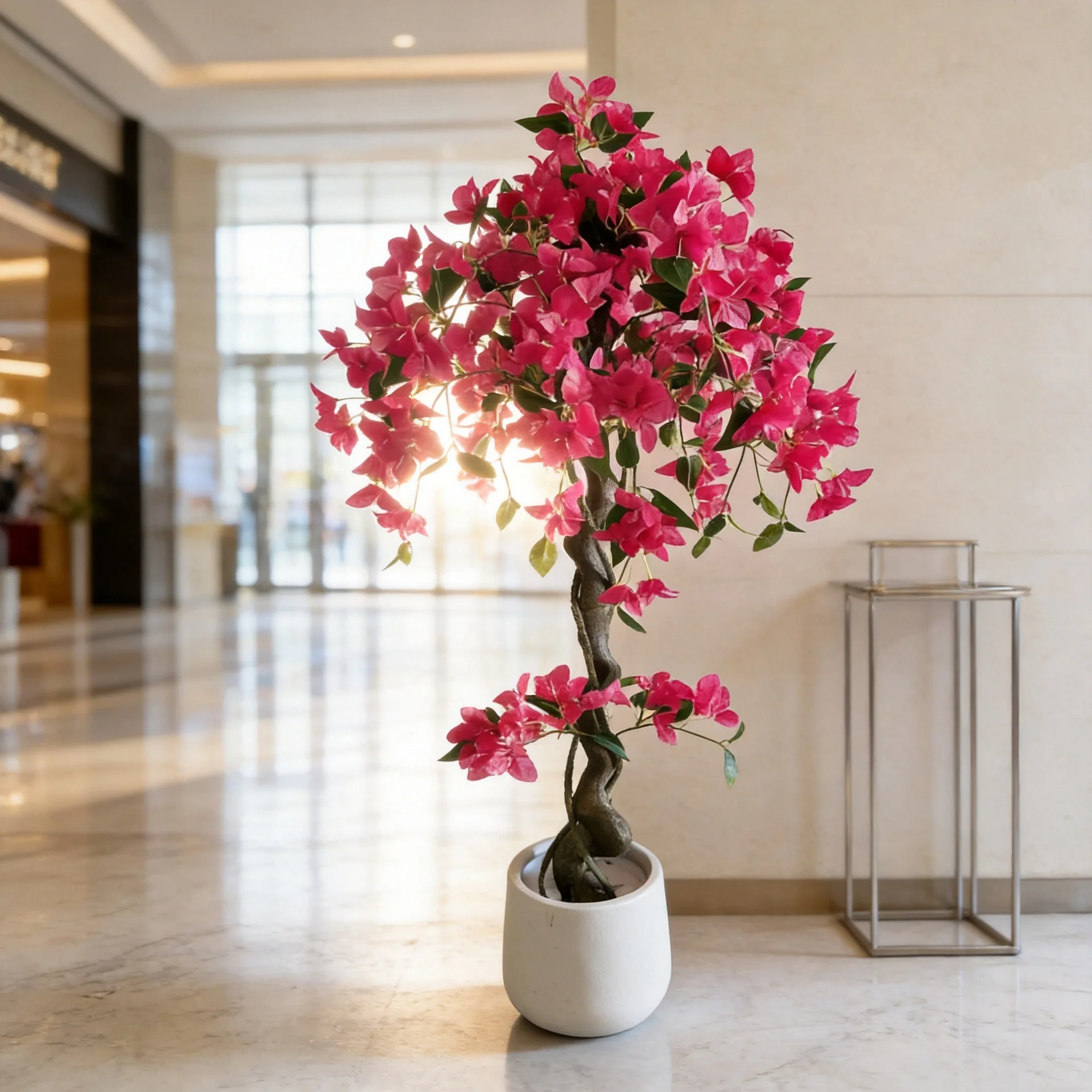 LH bougainvillea potted artificial flower tree living room floor-standing decorative plant landscape simulated flowers