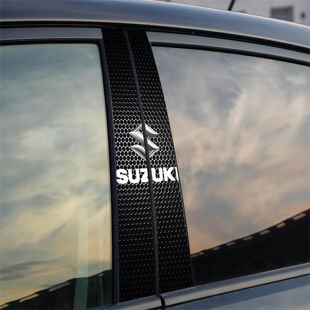 

Suzuki Car B Pillar Cover Sticker Honeycomb Pattern Decal for Swift Jimny Vitara Auto Exterior Styling