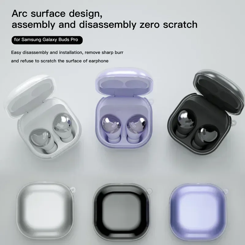 for Samsung Galaxy Buds 2 Pro Clear Protective Case  TPU Material Earphone Shockproof Cover for Galaxy Buds Live/Buds 2pro