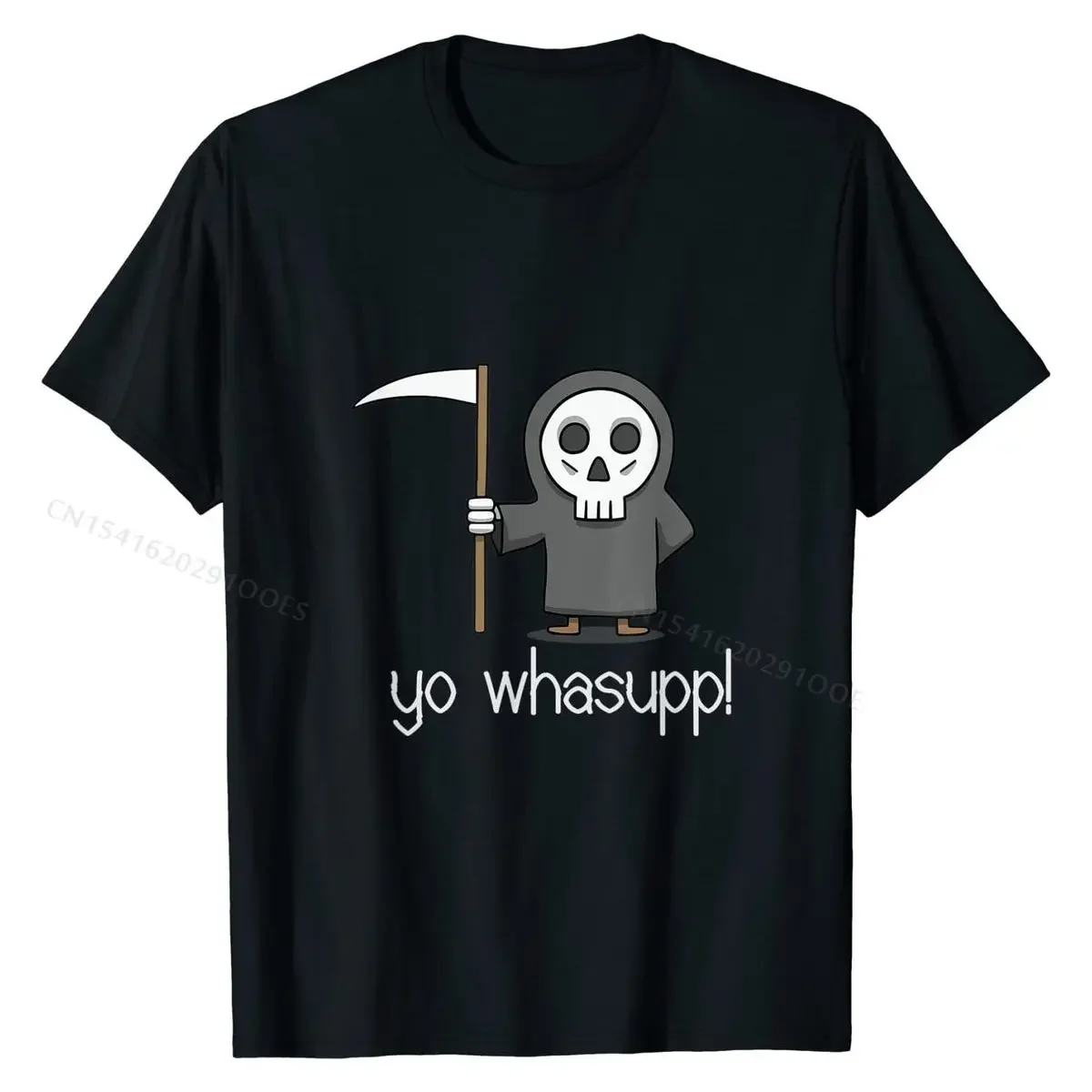 Skeleton Grimm Reaper T-shirt Tops & Tees Fashionable Casual Cotton Mens Tshirts Casual