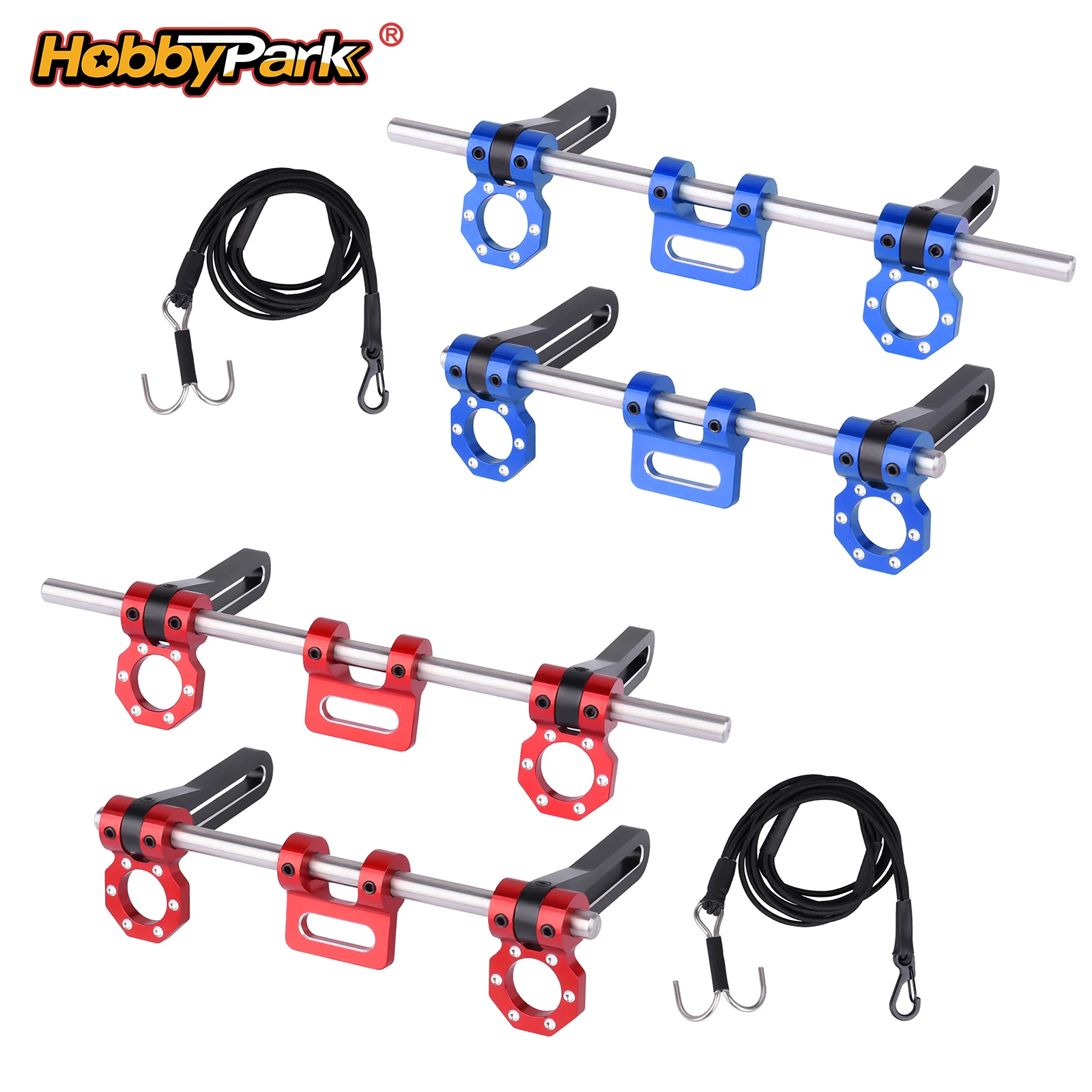 

HobbyPark Upgrade Adjustable Bumper Mounts Front Rear for Traxxas TRX4 Axial SCX10 Element Redcat Gen8 Gen7