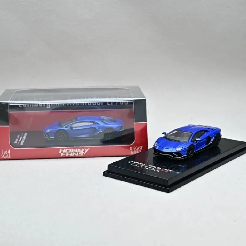Hobby Fans 1/64 Lamborghini LP780 Aventador Legering Motorvoertuig Speelgoed spuitgieten Metalen Model Collectie Jongen Kerstcadeaus