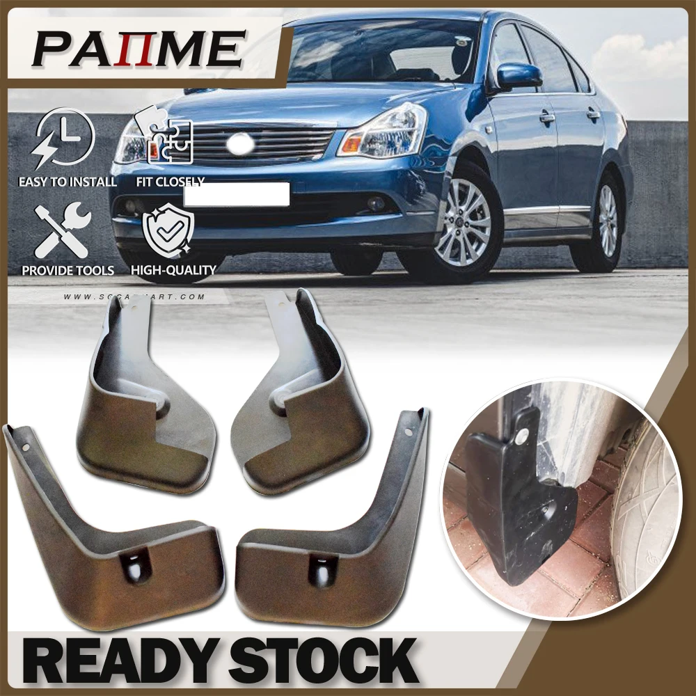 

Car Mud Flaps For Nissan Sylphy bluebird 2009 2010 2011 Mudguard Splash Guards Front Rear Fender Mudflaps YC101217