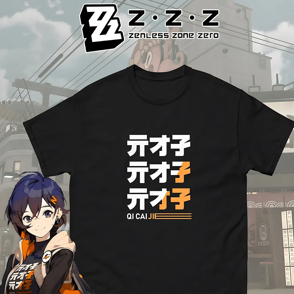

Zenless Zone Zero Unisex T Shirts Minimalist Bangboo Streetwear Y2k Gamer Graffiti Tee Shirt Women Men Cotton High Quality Tees