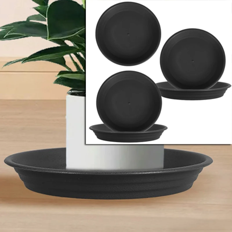

5Pcs Flower Pot Tray Water Plant Saucer for Indoor Pots Saucers Drip Pans Plants Outer Diameter Bracket Flowerpot Water Pp Resin
