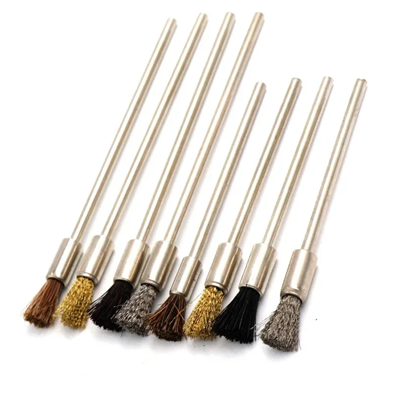 1/4/8pcs Polishing For Rust Removal Polishing Deburring Brush Cleaning Polish Shank Fits Power Rotary Tool Accessories