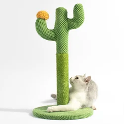 Cat Climbing Frame Cats Scratch Pillar Pet Supplies Sisal Cactus Integrated Toys Cats Grinding Claw Tongtian Pillar Indoor