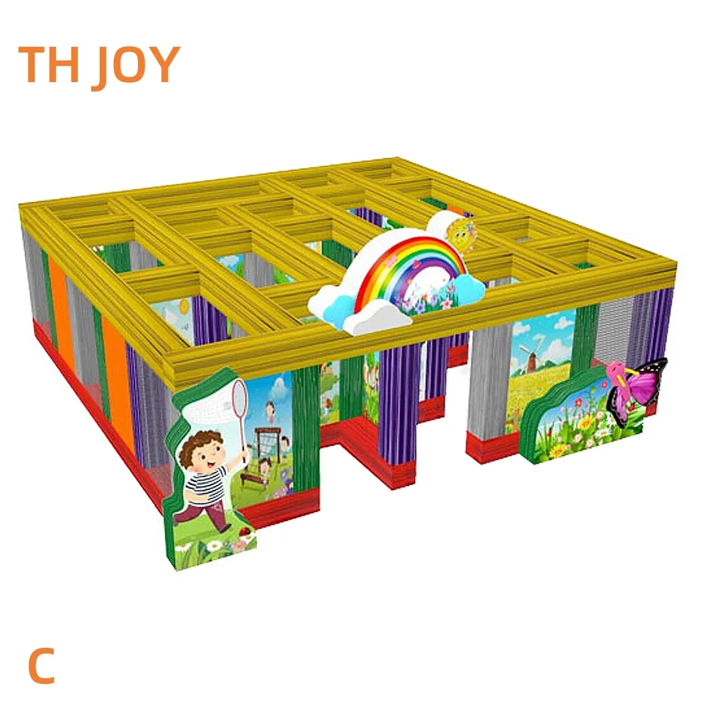 Envío rápido, festival de laberinto inflable de Halloween/Navidad, 2025 nuevos juegos de etiquetas láser de casa huanted inflable campo de laberinto