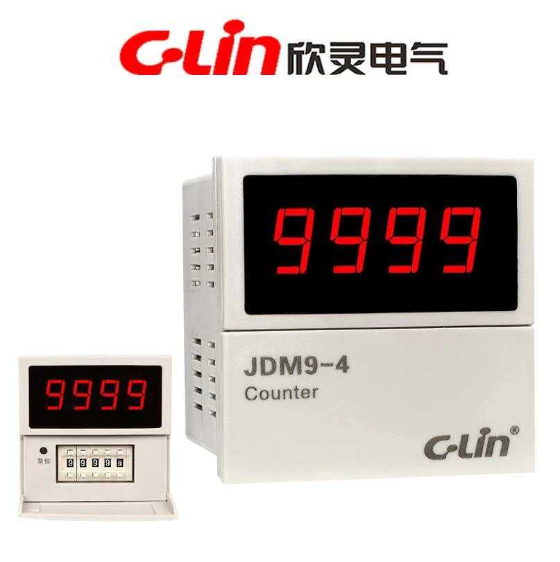 New Original C-Lin Power outage memory Infrared automatic sensing COUNTING RELAY JDM9-4 AC380V AC220V DC24V N or C System
