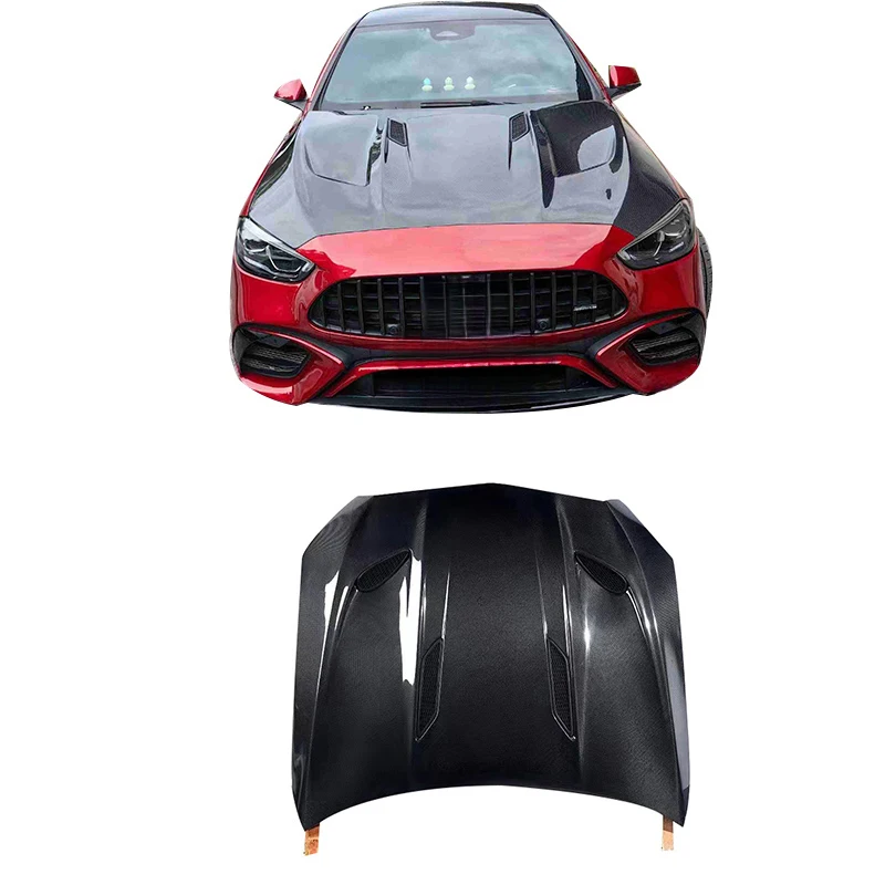 

New Style Carbon Fiber Engine Cover for C-class W206 C63 Carbon Fiber Hood Peect Fitment