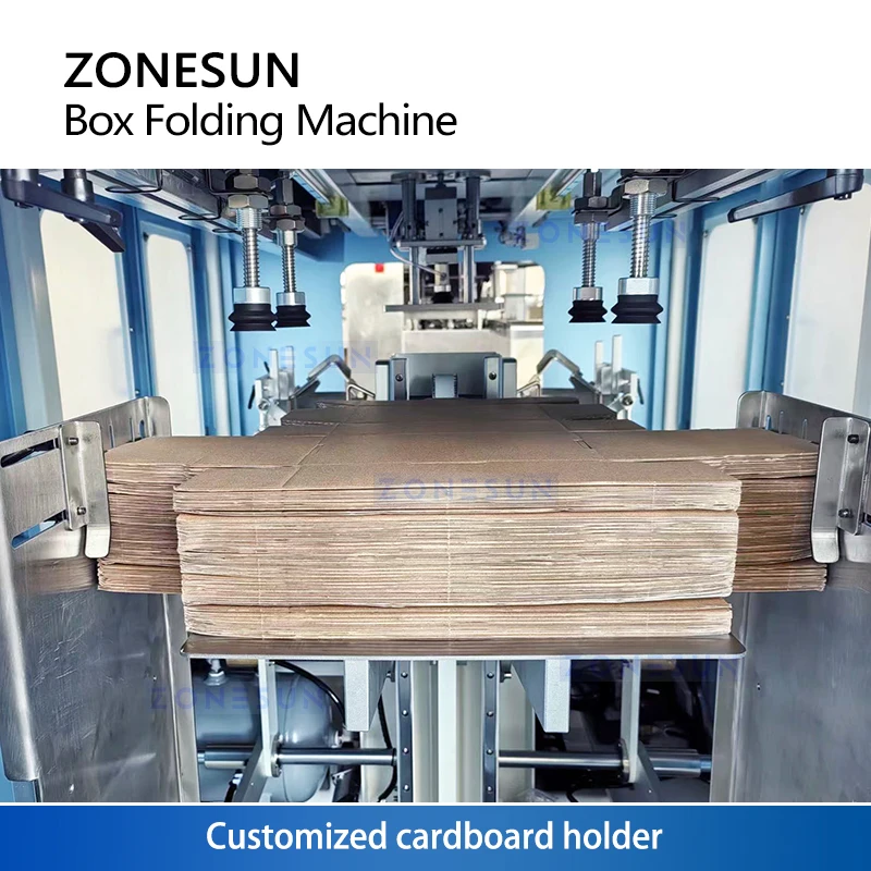 ZONESUN ZS-ZH25R Automatic Cartoning Machine High Speed Cardboard Box Folding and Making Machine