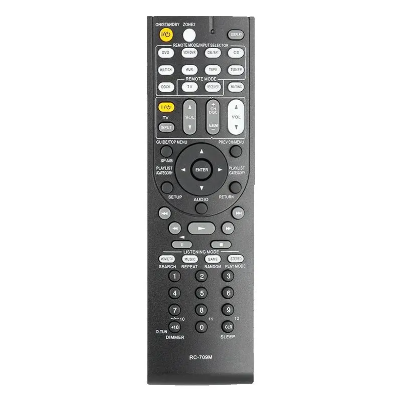 

RC-709M For ONKYO Remote Control Replacement, For ONKYO AV Receiver TX-SR606 TX-SR607 TX-SR608 TS-XR606 TX-SR606S TX-SR507