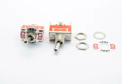 Stainless Steel Waterproof Toggle Swith 12V Heavy Duty Toggle Flick Switch ON OFF ON Car Metal SPDT SPST P0.05 15A 250V Terminal
