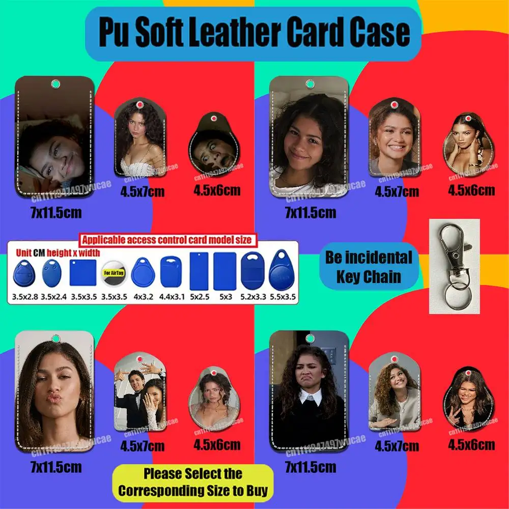 For Zendaya Actress Singer For Air Tag Case Card Holder Sleeve ID Badge Credit Bank Access For AirTag Case Shell