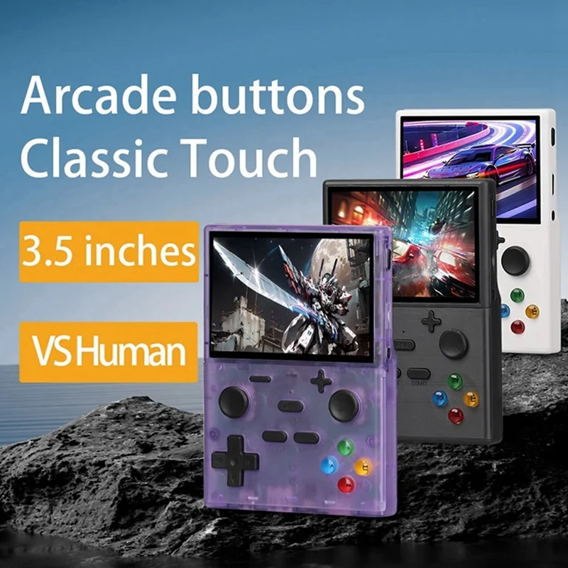 XGB35 Handheld Game Console 10000+Games 3.5 Inch Screen Linux Supports Dual Player Arcade Game Console For PS1 GBA-AB20