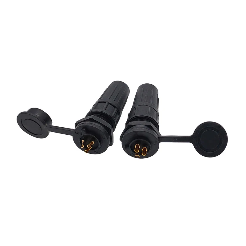 Waterproof connector plastic  plug socket IP67  PY07 Z108 butt connector 2pin 3pin 4pin 5pin 6pin 7pin 8pins