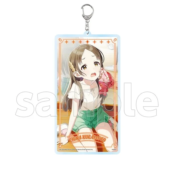 HOT 6cm Souvenir Anime  Gakuen IDOLM@STER Display Anime Keychain Goods Desk Decoration Ornament Acrylic Stand Figure Accesorios