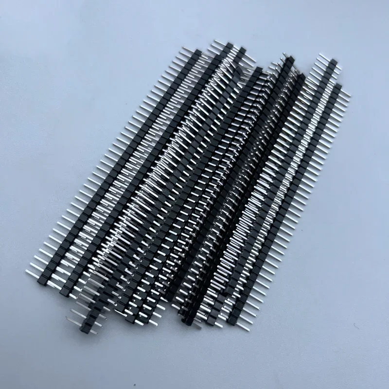 10Pcs 2.54mm 40 Pin 1x40 Single Row Male And Female 2.54 Breakable Pin Header PCB JST Connector Strip For Arduino DIY Kit