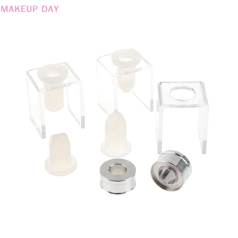 3Pcs/Set Silicone Lipstick Mold Aluminum Ring Mould Holder DIY Silicone Lip Balm Mold Crafts Tools Stand Tube