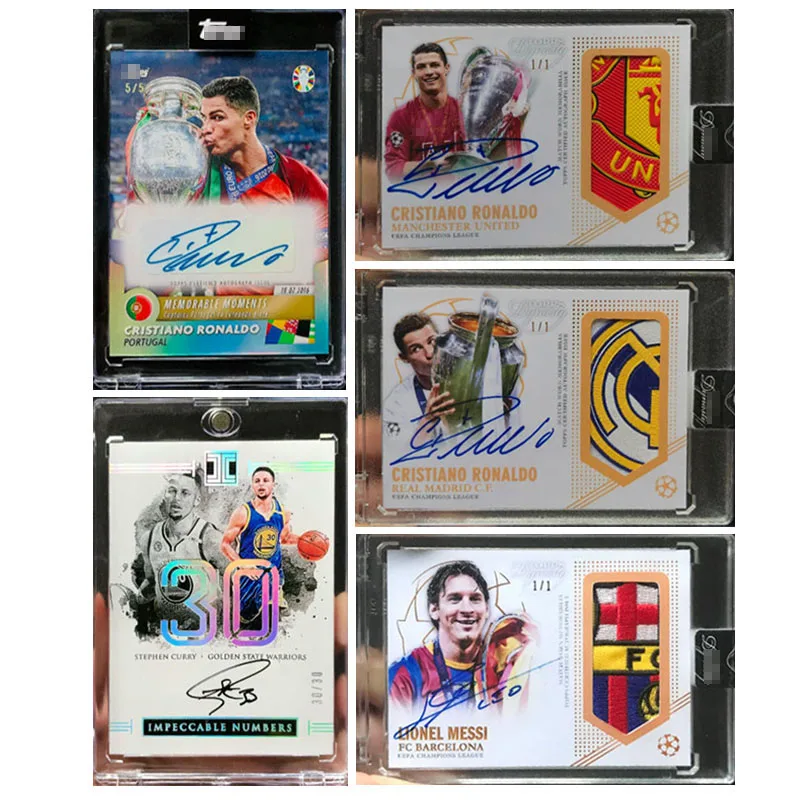 

Panini 2004-05 Карты с автографом династии Роналду Стивен Карри Джордан Коллекционные карты Вентилятор Рождественские подарки на день рождения