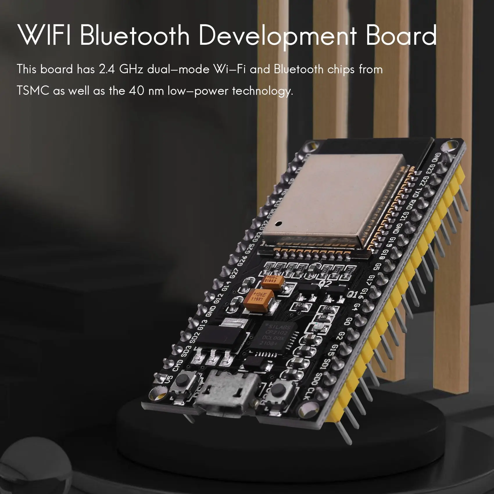 

-[A51I Digital]ESP32 Nodemcu Module WLAN Wifi Dev Kit C Development Board With CP2102 Compatible For Arduino